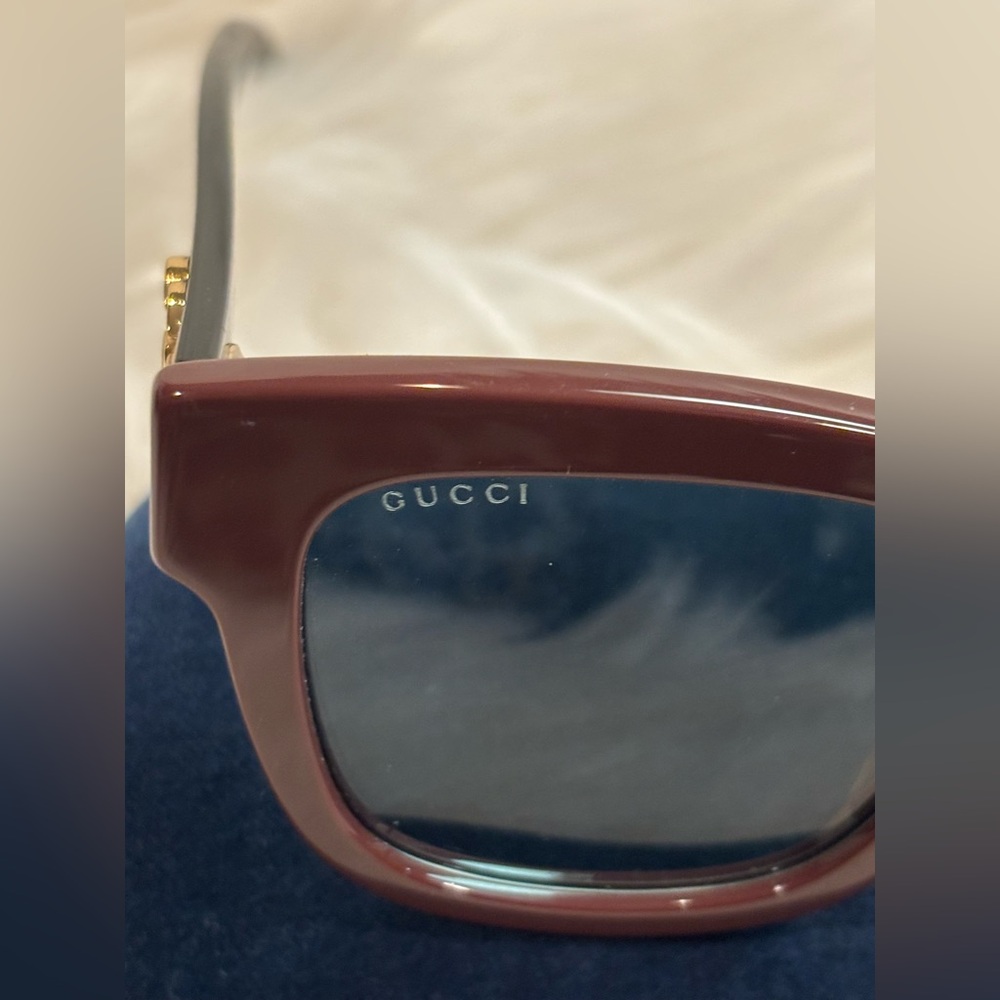 Gucci GG0998S Sunglasses Brown/Black in Case EUC - Picture 6 of 14
